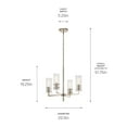 thumbnail image 4 of Kichler Lighting - Velestino - 4 Light Chandelier-19.25 Inches Tall and 20.5, 4 of 7