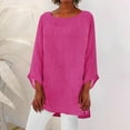 thumbnail image 2 of QHWAUAKFBN Womens T Shirts Graphic Long Sleeve Tunic Crew Neck Shirt Blouses Tshirts Top, 2 of 6