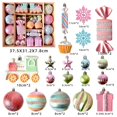 thumbnail image 2 of Adornos navideños, juego de colgantes para colgar, accesorio decorativo, decoración navideña inastillable para regalo de festival, multiusos 80 piezas, 2 of 8