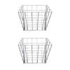 Rugged Ranch Wall Mounted Steel Sheep & Goat Livestock Hay Feeder Rack (2 Pack)