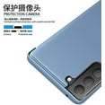 thumbnail image 6 of case for Samsung Galaxy S21 FE Phone Case, Luxury Mirror Design Clear View Smart Window Stand Screen Display Case Full Protective PU Leather Flip Phone Cover for Samsung Galaxy S21 FE QH Silver, 6 of 8