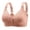 Brick Red, variant on NIEWTR Front Closure Bras for Older Women Full Coverage Wireless Bras for Seniors Comfort Front Close Push Up Bras with Back Support Everyday Bras(Purple,46)