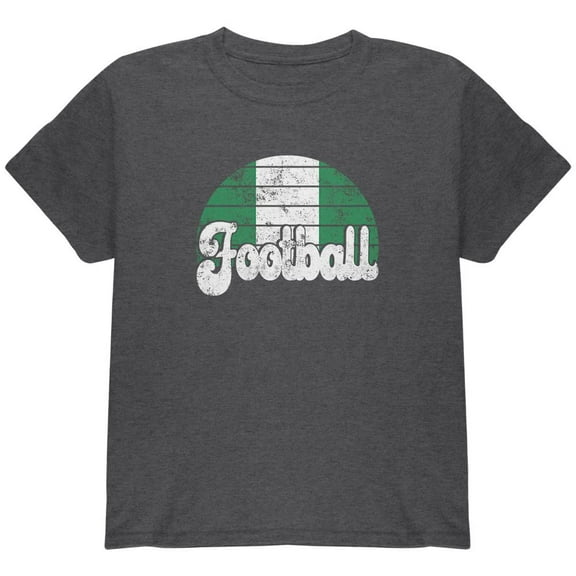 World Cup Nigeria Football Soccer Youth T Shirt Dark Heather YXL