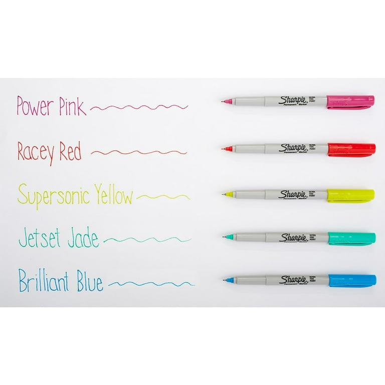 Ultra Fine Tip Permanent Marker, Ultra-Fine Needle Tip, Assorted Classic  and Limited Edition Color Burst Colors, 24/Pack - BOSS Office and Computer  Products