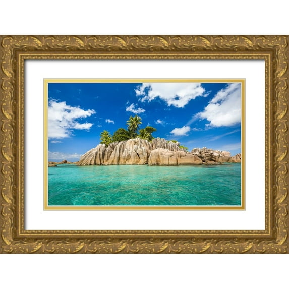 Dmowski, Bartosz 18x13 Gold Ornate Wood Framed with Double Matting Museum Art Print Titled - Dream Island