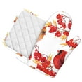 thumbnail image 2 of Kll Bullfinch On Branch Oven Gloves And Pot Holders Grill Gloves - Oven Gloves And Pot Holders, Non-Slip Cooking Gloves With Recycled Pads, 2 of 9