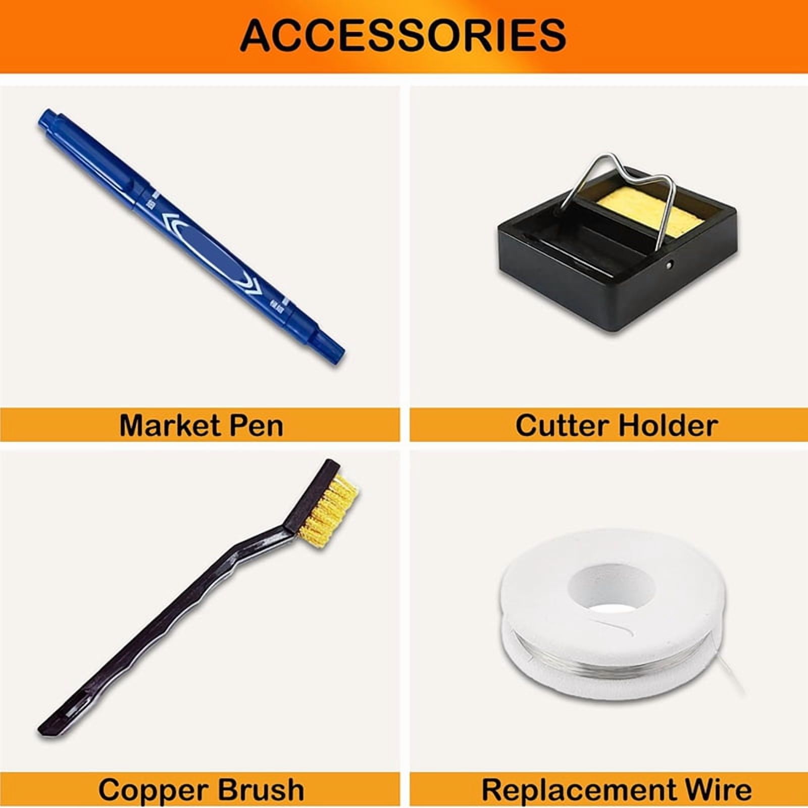 Hot Wire Foam Cutter Kit 4 in 1 Foam Cutting Set with Electric Carving Tool and Transformer Adapter US Plug