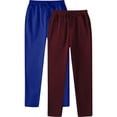 thumbnail image 2 of Brondbend Jogger Sweatpants Jogging Pants Men Elastic High Waist Drawstring Pocket Workout Pants Solid Casual Fashion Sport Trousers Loose Fit Hiking Fall Winter Pants,2PC, 2 of 7