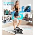 thumbnail image 3 of Opmukin Mini Steppers for Exercise, Mute the Sound with Resistance Bands, 331lbs Loading Capacity, Digital Monitor, Optional Twist Motion for Home Fitness - Dark Black, 3 of 8