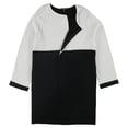 thumbnail image 1 of Alfani Womens Colorblocked Open-Front Cardigan Sweater, Black, X-Large, 1 of 1