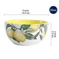 thumbnail image 2 of Bico Lemon Dreams Ceramic Bowls Set of 4, 26oz, for Pasta, Salad, Cereal, Soup & Microwave & Dishwasher Safe, 2 of 3