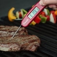 thumbnail image 4 of Escali Compact Portable Meat Candy Folding Digital Thermometer, Backlit Display Easy to Storage with Magnet, Red, 4 of 4