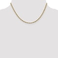 thumbnail image 2 of Real 14kt Yellow Gold 2.8mm Semi-Solid Rope Chain; 16 inch; Lobster Clasp; for Adults and Teens; for Women and Men, 2 of 5