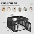 thumbnail image 3 of Demi Bonn Dog Playpen, 4-Panel 24" Pet Playpen, Puppy Playpen, Indoor/Outdoor Dog Pen, Foldable Pet Exercise Pen, Black, 3 of 7