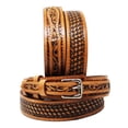 thumbnail image 4 of 37-38  Men's Western Rodeo Heavy Duty Baskeweave Full-Grain Leather Ranger Belt 26RT36, 4 of 4