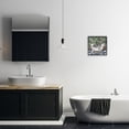 thumbnail image 3 of Stupell Industries Coastal Zebra in Tropical Bathtub Black Framed Giclee Art, 12 x 12, by Janet Tava, 3 of 8