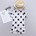 thumbnail image 4 of NIEWTR Baby Boys Clothes Set Toddler Infant Boys Button-down Shirt Tops + Cotton Gauze Shorts Summer Outfit 2PCS with Pockets(A1-White,6-12 Months), 4 of 5
