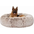 thumbnail image 1 of Calming Donut Dog Bed es Round Fluffy for Large Dogs -Anxiety Plush Machine Washable ( Large), 1 of 7