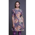 thumbnail image 2 of Bimba Kurtis Indiennes Courtes pour Femmes Tunique Imprimée Chemise à Manches Roulées, 2 of 6
