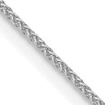 thumbnail image 1 of 14k White Gold 14 Inch .85mm Spiga Chain Necklace Pendant Charm Wheat, 1 of 9