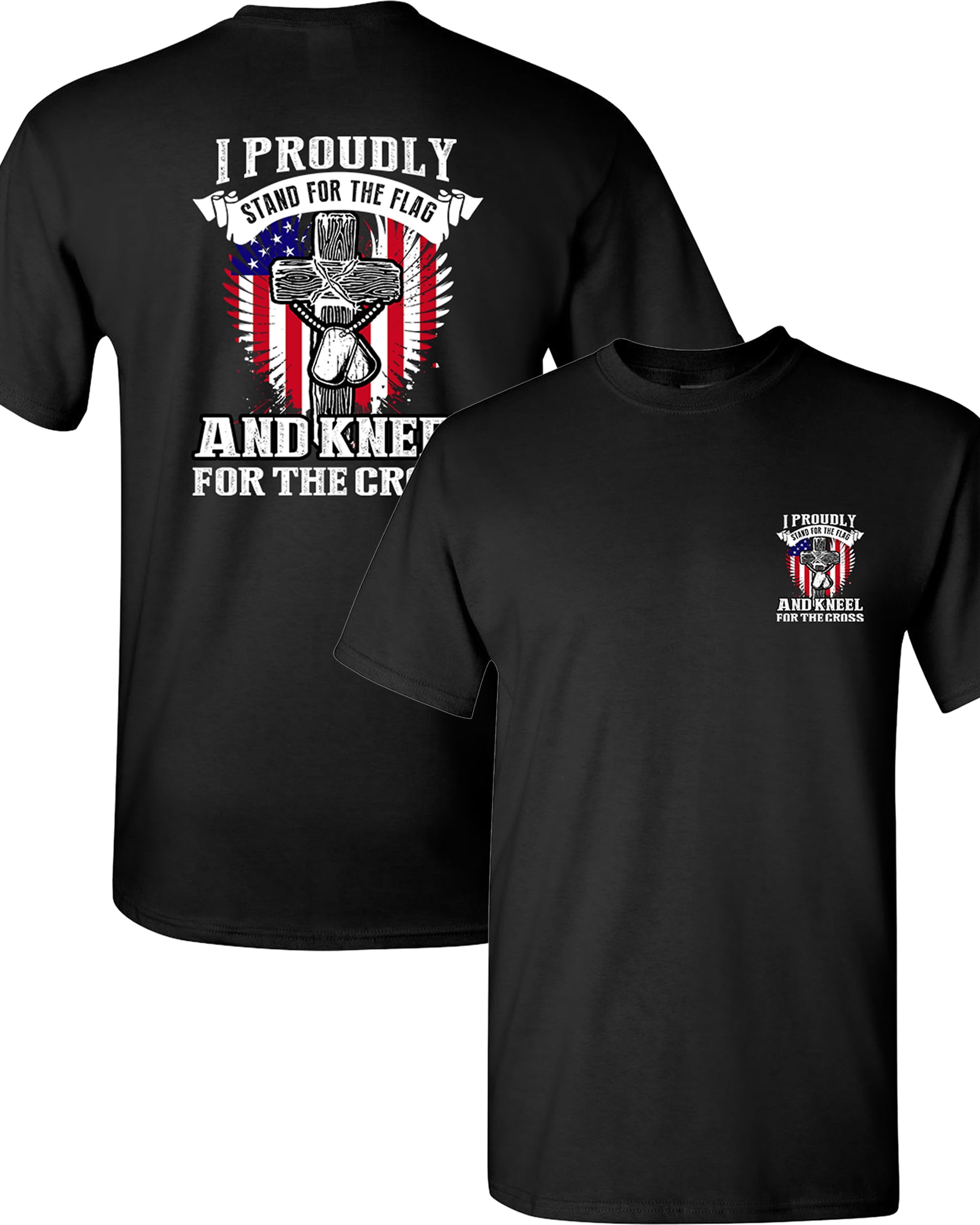 Stand for The Flag Kneel Before God Childrens Long Sleeve T-Shirt Boys Cotton Tee Tops