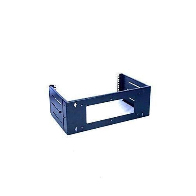 Rise ELECTRONICS Support Mural 4U Cadre Ouvert 19 Pouces Rack d'Équipement Serveur Fileté 12-18 Pouces Profondeur Noir (Profondeur Réglable 4U)