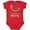 Red, variant on Inktastic I'm One in a Melon Watermelon Humor Boys or Girls Baby Bodysuit