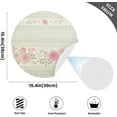thumbnail image 3 of Laces and Branches of Roses Round Placemat Set of 4, Non-Slip Heat Resistant & Waterproof Plate Pads for Dinner Table Table Placemats, 15.4 in Home Decor, 3 of 6