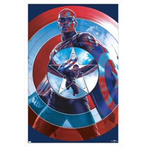 Marvel Captain America: Brave New World - Shield Wall Poster, 22.375" x 34" Framed