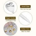 thumbnail image 3 of Uxcell 4Pack 7" Stainless Steel Long Handle Heart Teaspoon Coffee Spoon, Silver, 3 of 7