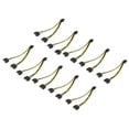 10pcs Sata Cable Dual 15pin to Graphics Card 6+2pin Graphics Card 8pin