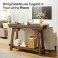 thumbnail image 5 of Tribesigns 41.3” Console Table, 2-Tier Narrow Entryway Table with Storage Shelf, Farmhouse Wood Sofa Table for Foyer, Hallway, Living Room, Rustic Brown, 5 of 7
