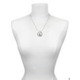 thumbnail image 3 of Delight Jewelry Silvertone Domed Jazz Girl with Hat Joy Ring Charm Necklace, 18", 3 of 4