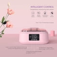 thumbnail image 3 of EasyinBeauty Paraffin Wax Machine for Hands and Feet, 3000ml Touchscreen Warmer with 6 Lavender Wax Packs (2.64 lbs) - Spa Therapy for Smooth, Soft Skin,Pink, 3 of 7