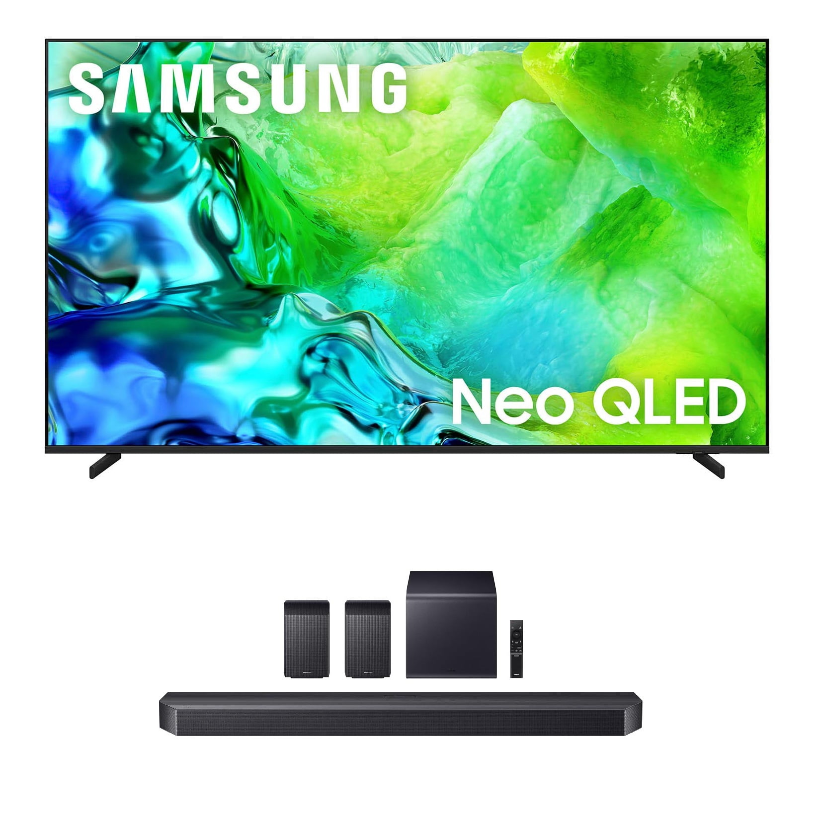 Samsung QN55QN80HA 55" QLED TV with HW-Q990F Soundbar and Subwoofer (2026)