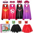 thumbnail image 2 of Capas de superhéroe para niños, niña, disfraz de cosplay de Halloween, fiesta de Navidad, kuaima kuaima, 2 of 2