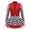 Red, variant on TiaoBug Kids Girls Race Car Driver Cosplay Costume Biketard Sequins Checkerboard Print Jumpsuit Dress Red 8