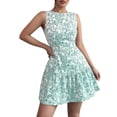 thumbnail image 1 of Camisas de Vestido Casual para las Mujeres Botón de Color Sólido de Manga Corta Cinturón de Solapa Vestido de Camisa de Bolsillo, 1 of 6