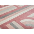 thumbnail image 6 of Elizabeth Sutton VE15D At First Blush Geometric Modern Burgundy Area Rug, 2'0" x 4'0", 6 of 6