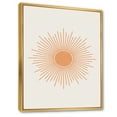 thumbnail image 3 of Designart 'Minimal Bright Shining Orange Sun Rays III' Modern Framed Canvas Wall Art Print, 3 of 5