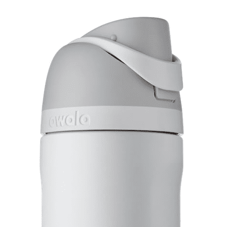 Owala FreeSip Water Bottle Stainless Steel, 24 Oz., Shy Marshmallow White  or Gray 