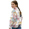 thumbnail image 4 of Xoenoiee Funny Cat Print Oversized Sweatshirt for Girls Half Zip Pullover Drop Shoulder Trendy Y2K Casual Fall Outfits Soft Fleece Top for Teens, 13-14 Years, 4 of 7