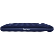 Bestway: Queen Flocked Air Bed - Blue - Inflatable Mattress, 80 x 60 x 8.5, Velvety Sleeping Surface, Coil Beam Support Construction, Indoor-Outdoor