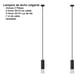 thumbnail image 4 of Lamparas De Techo Modernas Colgantes 2 Piezas Negra Con Gota Negro, 4 of 5