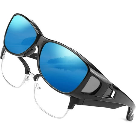 Fitover Prescription Sunglasses Wear Over Glasses Oversized Polarized ...