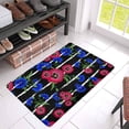 thumbnail image 3 of MKHERT Abstract Floral Pattern with Red Poppies and Blue Cornflowers Doormat Rug Home Decor Floor Mat Bath Mat 30x18 inch, 3 of 3