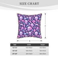 thumbnail image 4 of Haiem Skull Rainbow Mushroom Print Velvet Soft Solid Decorative Square Throw Pillow Covers Set with Elegant Piping Christmas Cushion Case for Sofa Bedroom Car-20"x20", 4 of 8