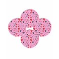thumbnail image 7 of 13 Inch Round Placemats Set of 4, Valentines Love Heart Non Slip Heat Insulation PP Table Mats, Romantic Pink Red Black Washable Place Mats for Kitchen Dining Party Table Decor, 7 of 7