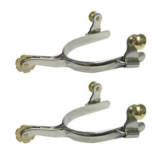 Stainless Steel Ladies Dummy Spurs For Horse Riding - Rounded Hammerhead Design