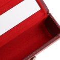 thumbnail image 3 of TISHITA Boîte de Rangement pour Bijoux avec Miroir Rouge à Lèvres Étui en Cuir PU Doux Rouge Haricot Rouge, 3 of 8